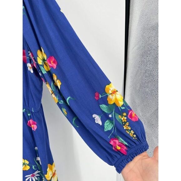 Old Navy Knee Length Floral Waist-Defined Ruffle-Trim‎ Dress Size XL - Picture 5 of 12